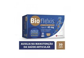 Colágeno Não Hidrolisado Bioflexis 40mg 30 Cápsulas