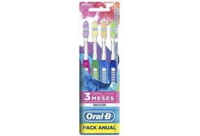 Escova Dental Indicator Oral-B Colors nº 35, macia 4 unidades