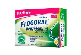 Flogoral Pastilha Menta 12 comprimidos