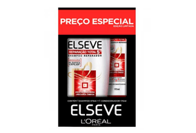 Kit Elseve Reparação Total 5 Shampoo com 375 ml + Condicionador 170ml 1 kit