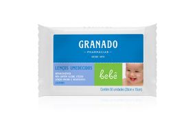 Lenço Umedecido Granado Bebê lavanda 50 unidades