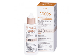 Adcos Filtro Solar Fluid Tonalizante FPS 40 Bege 50g