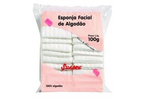 Esponja de Algodão Facial 100 gramas