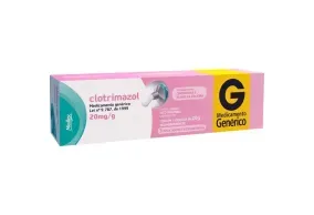 Clotrimazol Creme Vaginal 20mg/g 3 aplicações