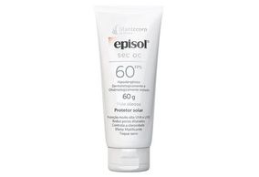 Protetor Solar Facial Episol Sec OC FPS 60 sem cor toque seco 60g