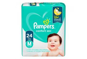 Fralda Pampers Confort Sec M 24 unidades