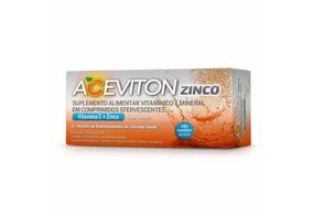 Aceviton Zinco Sabor Laranja 10 comprimidos efervescentes Cimed