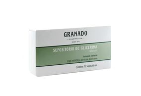 Laxante Supositório de Glicerina Granado Uso Adulto  12 supositórios