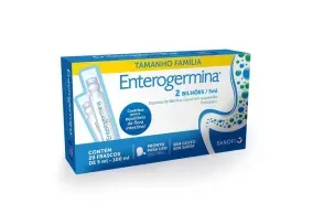 Enterogermina 2BCFU/5mL 20 flaconetes com 5mL de suspensão de uso oral