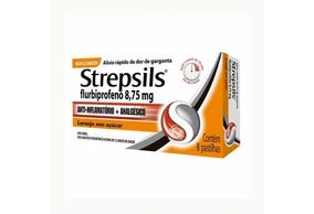 Strepsils Laranja 8,75mg 8 pastilhas