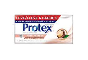 Sabonete Antibacteriano Protex Nutri Protect Macadâmia 85g - 6 unidades