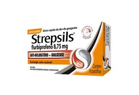 Strepsils Laranja 16 pastilhas