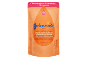 Sabonete Glicerinado Johnson's Baby da Cabeça aos Pés refil 180ml