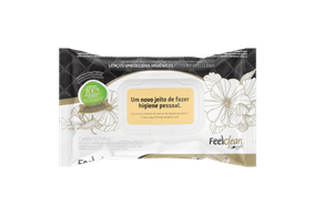 Lenço Umedecido FeelClean Ecosoft c/ tampa flip top c/ 50 un. 20cmx15cm