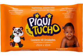 Lenços Toalhinhas Umedecidas Piquitucho 40 unidades