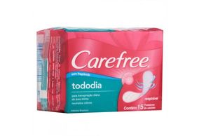Absorvente Carefree Tododia sem perfume 15 unidades