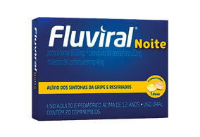 Fluviral noite 400mg + 20mg + 4mg 20 comprimidos