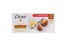 Sabonete Dove Delicious Care karité  6 unidades com 90g cada
