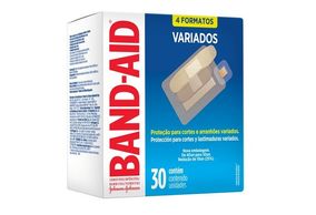 Band-Aid Curativos tamanhos variados 30 unidades
