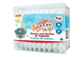 Hastes Pontas De Algodão Patrulha Canina Topz 50 Unidades