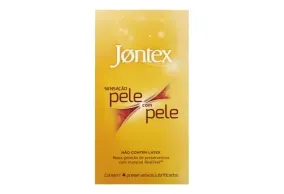 Preservativo Camisinha Jontex Pele com Pele 4 unidades