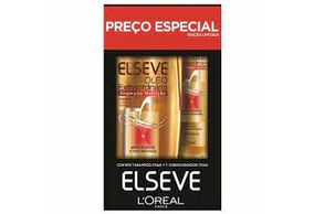 Kit Shampoo 375ml + Condicionador 170ml Elseve Óleo Extraordinário 1 kit