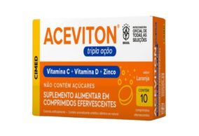 Aceviton Tripla Ação Laranja 10 comprimidos