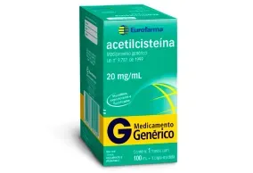 Acetilcisteína 20mg/mL 1 frasco 100ml