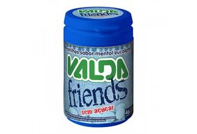 Pastilha Valda Friends Mentol Sem Açúcar 50g