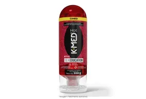 Gel Lubrificante Íntimo K-Med Hot Sex Education 200g