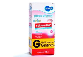 Paracetamol EMS Bebê Suspensão Oral Sabor Cereja  100mg/ml 15ml