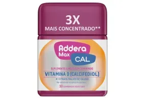 Vitamina D + Cálcio Addera Max Cal 30 comprimidos revestidos