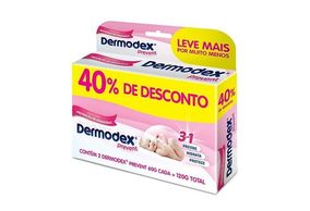 Creme para Prevenção de Assaduras Dermodex Prevent 60g cada + 40% de desconto 2 unidades