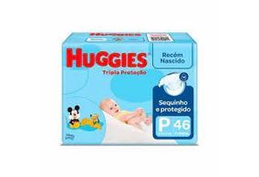 Fralda Descartável Huggies Disney Baby Tripla Proteção P 46 unidades