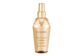 Eudora Desodorante Colônia Corporal Perfumado La Piel mbar Dourado Spray 200ml