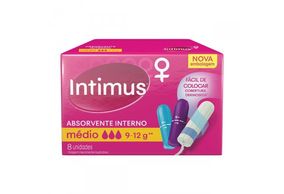 Absorvente Interno Intimus Médio 8 unidades