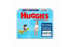 Fralda Descartável Huggies Disney Baby Tripla Proteção XXG 32 unidades