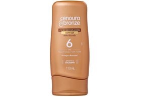 Loção Bronzeadora Cenoura & Bronze Efeito Dourado FPS 6 com cor 110ml