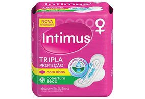 Absorvente Com Abas Intimus Gel Leve 9 Pague 8 Seca 8 unidades