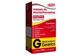 Maleato de Dexclorfeniramina 2mg/5ml 100ml