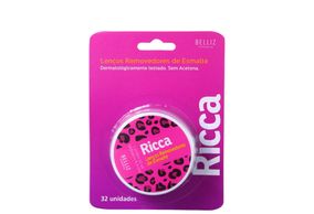 Lenço Removedor De Esmalte Ricca  32 unidades