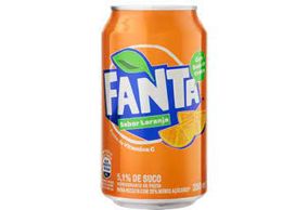 Fanta Laranja Lata 350 mililitros