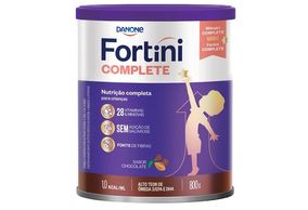 Fórmula Infantil para Nutrição Enteral Fortini Complete 3 a 10 anos, chocolate, lata 800g