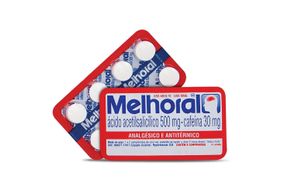 Melhoral Adulto 500mg + 30mg 8 comprimidos