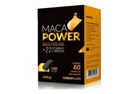 Maca Power 1200mg Maxinutri 60 cápsulas