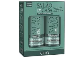 Kit Eico Salão Em Casa Cachos Definidos Shampoo + Condicionador 450ml