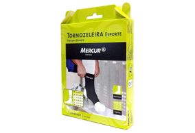 Tornozeleira Elástica Mercur Preta Tamanho G