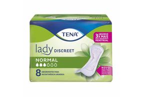 Absorvente para Incontinência Urinária Leve a Moderada Tena Lady Discreet Normal 8 unidades