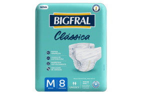 Fralda Geriátrica Bigfral Classic M 8 unidades