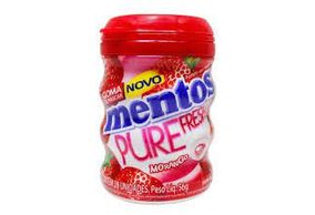 Goma de masca Mentos Pure  Morango sem Açúcar  56 g